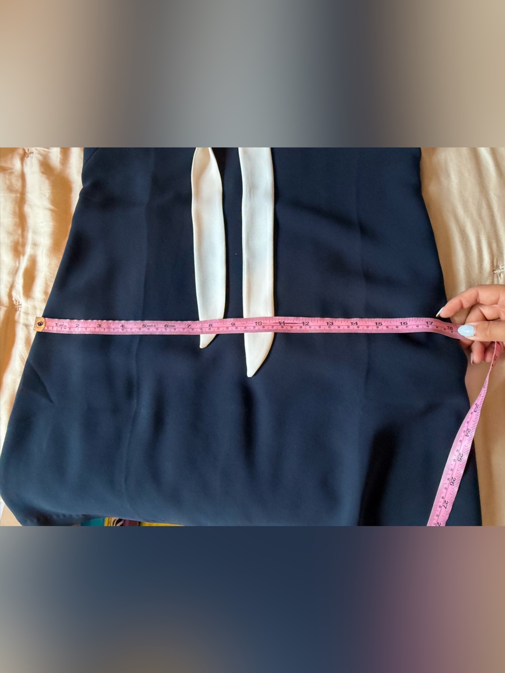 Amanda Uprichard Navy Oxford Dress NWOT - Picture 10 of 10